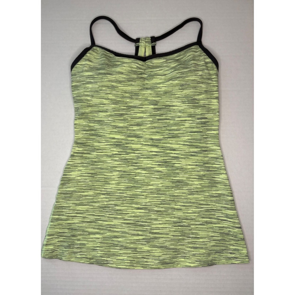 Lucy Activewear Space-Dye Strappy Racerback Athletic Tank Top Y2K Athleisure